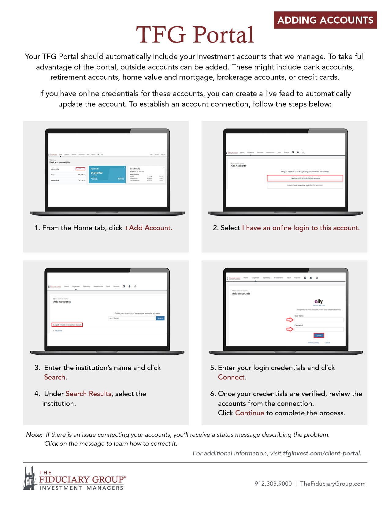 TFG Client Portal_Add Account