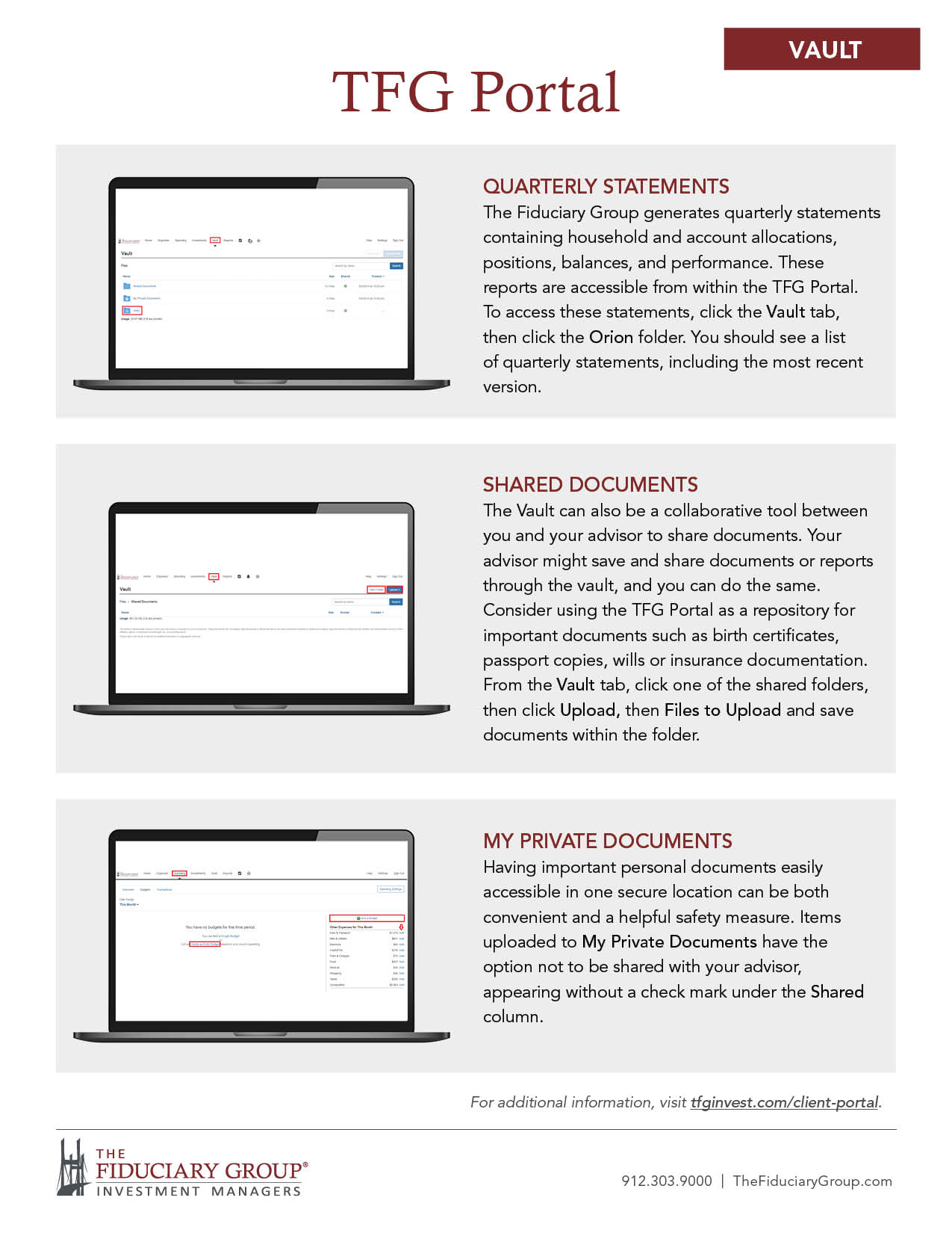 TFG Client Portal_Vault